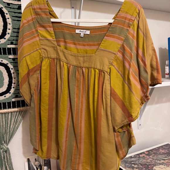 Madewell striped butterfly top sz xl - Picture 4 of 4